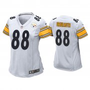 Wholesale Cheap Women's Pittsburgh Steelers #88 Pat Freiermuth White Game Jersey