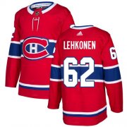 Wholesale Cheap Adidas Canadiens #62 Artturi Lehkonen Red Home Authentic Stitched NHL Jersey
