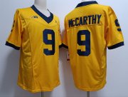 Cheap Men's Michigan Wolverines #9 J.J. McCarthy 2023 F.U.S.E. Yellow Stitched Jersey
