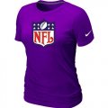 Wholesale Cheap Women's Nike NFL Logo NFL T-Shirt Purple
