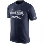 Wholesale Cheap Seattle Seahawks Nike Facility T-Shirt College Navy