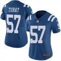 Wholesale Cheap Nike Colts #57 Kemoko Turay Royal Blue Women's Stitched NFL Limited Rush Jersey