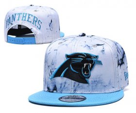 Wholesale Cheap Panthers Team Logo Smoke Blue Adjustable Hat TX