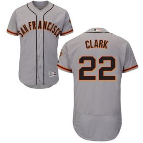 Wholesale Cheap Giants #22 Will Clark Grey Flexbase Authentic Collection Road Stitched MLB Jersey