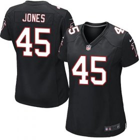 Wholesale Cheap Nike Falcons #45 Deion Jones Black Alternate Women\'s Stitched NFL Elite Jersey