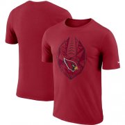 Wholesale Cheap Men's Arizona Cardinals Nike Cardinal Fan Gear Icon Performance T-Shirt