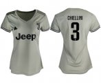 Wholesale Cheap Women's Juventus #3 Chiellini Away Soccer Club Jersey