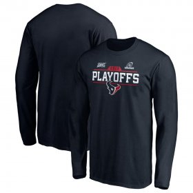 Wholesale Cheap Houston Texans 2019 NFL Playoffs Bound Chip Shot Long Sleeve T-Shirt Navy
