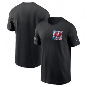Wholesale Cheap Men\'s Tampa Bay Buccaneers Black 2023 Crucial Catch Sideline Tri-Blend T-Shirt