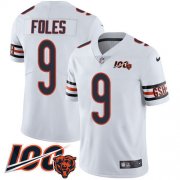 Wholesale Cheap Nike Bears #9 Nick Foles White Youth Stitched NFL 100th Season Vapor Untouchable Limited Jersey