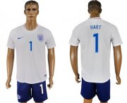 Wholesale Cheap England #1 Hart Home Soccer Country Jersey