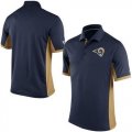 Wholesale Cheap Men's Nike NFL Los Angeles Rams Navy Team Issue Performance Polo