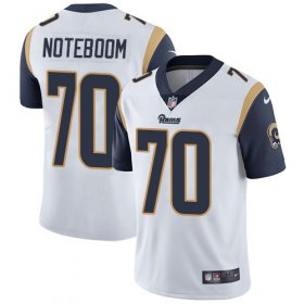 Wholesale Cheap Nike Rams #70 Joseph Noteboom White Men\'s Stitched NFL Vapor Untouchable Limited Jersey
