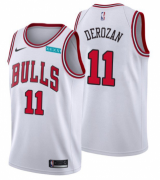 Wholesale Cheap Men's Chicago Bulls #11 DeMar DeRozan Swingman White Stitched Basketball Jersey