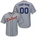 Wholesale Cheap Detroit Tigers Majestic Cool Base Custom Jersey Gray