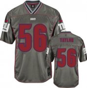 Wholesale Cheap Nike Giants #56 Lawrence Taylor Grey Men's Stitched NFL Elite Vapor Jersey
