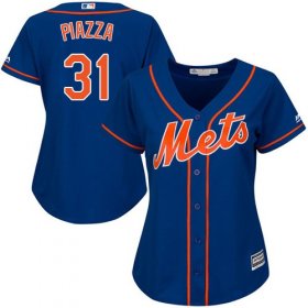 Wholesale Cheap Mets #31 Mike Piazza Blue Alternate Women\'s Stitched MLB Jersey