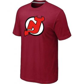 Wholesale Cheap NHL New Jersey Devils Big & Tall Logo T-Shirt Red