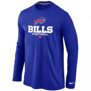 Wholesale Cheap Nike Buffalo Bills Critical Victory Long Sleeve T-Shirt Blue