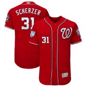 Wholesale Cheap Nationals #31 Max Scherzer Red Alternate 2019 Spring Training Flex Base Stitched MLB Jersey