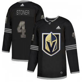 Wholesale Cheap Adidas Golden Knights #4 Clayton Stoner Black Authentic Classic Stitched NHL Jersey
