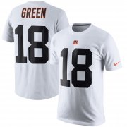 Wholesale Cheap Cincinnati Bengals #18 A.J. Green Nike Color Rush Player Pride Name & Number T-Shirt White
