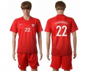 Wholesale Cheap Poland #22 Fabianski Away Soccer Country Jersey
