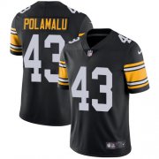 Wholesale Cheap Nike Steelers #43 Troy Polamalu Black Alternate Men's Stitched NFL Vapor Untouchable Limited Jersey