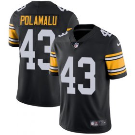 Wholesale Cheap Nike Steelers #43 Troy Polamalu Black Alternate Men\'s Stitched NFL Vapor Untouchable Limited Jersey