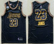 Wholesale Cheap Men's Los Angeles Lakers #23 LeBron James Black NEW 2020 NBA Finals Champions Nike City Edition Wish and Heart Stitched Jersey