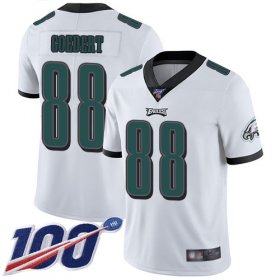 Wholesale Cheap Nike Eagles #88 Dallas Goedert White Men\'s Stitched NFL 100th Season Vapor Limited Jersey
