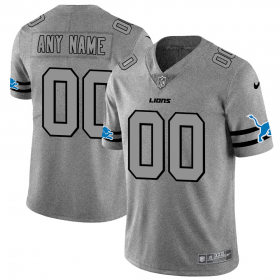 Wholesale Cheap Detroit Lions Custom Men\'s Nike Gray Gridiron II Vapor Untouchable Limited NFL Jersey