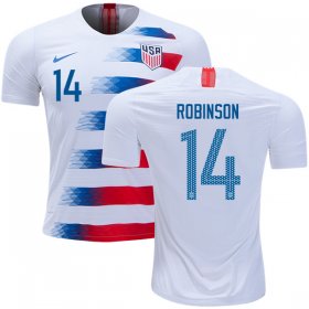 Wholesale Cheap USA #14 Robinson Home Soccer Country Jersey