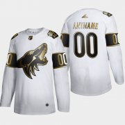 Wholesale Cheap Arizona Coyotes Custom Men's Adidas White Golden Edition Limited Stitched NHL Jersey