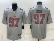 Wholesale Men's San Francisco 49ers #97 Nick Bosa Grey Atmosphere Fashion 2022 Vapor Untouchable Stitched Limited Jersey