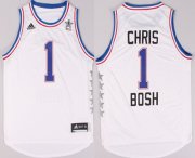 Wholesale Cheap 2015 NBA Eastern All-Stars #1 Chris Bosh Revolution 30 Swingman White Jersey