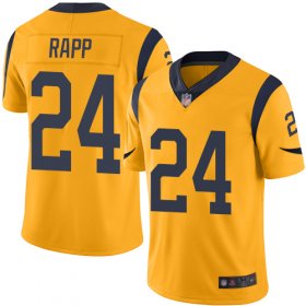 Wholesale Cheap Nike Rams #24 Taylor Rapp Gold Men\'s Stitched NFL Limited Rush Jersey