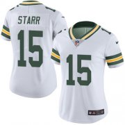 Wholesale Cheap Nike Packers #15 Bart Starr White Women's Stitched NFL Vapor Untouchable Limited Jersey