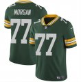 Cheap Men's Green Bay Packers #77 Jordan Morgan Green 2024 Draft Vapor Limited Football Stitched Jersey