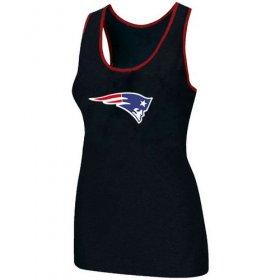 Wholesale Cheap Women\'s Nike New England Patriots Big Logo Tri-Blend Racerback Stretch Tank Top Black
