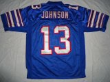 Wholesale Cheap Bills #13 Steve Johnson Baby Blue Stitched NFL Jersey