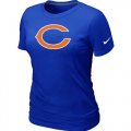 Wholesale Cheap Women's Nike Chicago Bears Logo NFL T-Shirt Blue