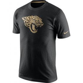 Wholesale Cheap Men\'s Jacksonville Jaguars Nike Black Championship Drive Gold Collection Performance T-Shirt
