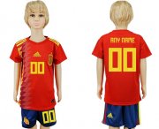 Wholesale Cheap Spain Personalized Home Kid Soccer Country Jersey