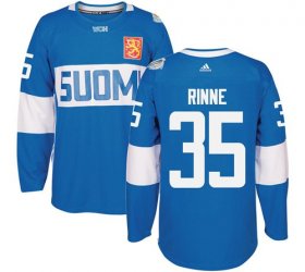 Wholesale Cheap Team Finland #35 Pekka Rinne Blue 2016 World Cup Stitched NHL Jersey