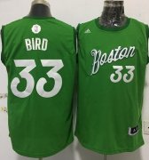 Wholesale Cheap Men's Boston Celtics #33 Larry Bird adidas Green 2016 Christmas Day Stitched NBA Swingman Jersey