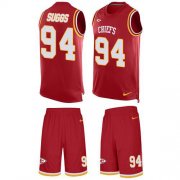 Wholesale Cheap Nike Chiefs #94 Terrell Suggs Red Team Color Men's Stitched NFL Limited Tank Top Suit Jersey