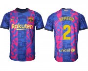 Wholesale Cheap Men 2021-2022 Club Barcelona blue training suit aaa version 2 Soccer Jersey