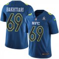 Wholesale Cheap Nike Packers #69 David Bakhtiari Navy Men's Stitched NFL Limited NFC 2017 Pro Bowl Jersey