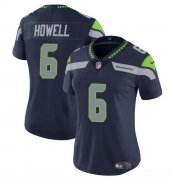 Cheap Women's Seattle Seahawks #6 Sam Howell Navy Vapor Limited Football Stitched Jersey